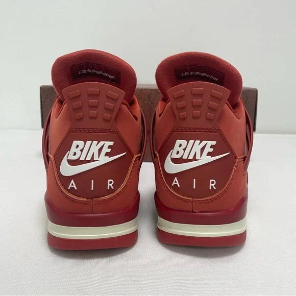 Men’s Orange-Red Athletic Sneakers Shoes -Brand New Retro 4 Brick by Brick - Picture 8 of 10